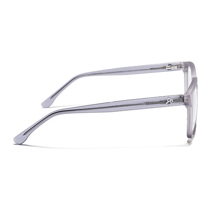 Eyejack Matt Grey Rectangle Eyeglasses for Men & Women (668801FCL2321)