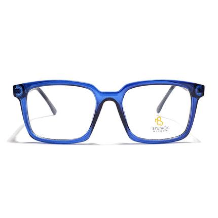 Eyejack Navy Blue Rectangle Eyeglasses for Men & Women (668801FCL2322)