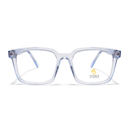 Eyejack Light Blue Rectangle Eyeglasses for Men & Women (668801FCL2323)
