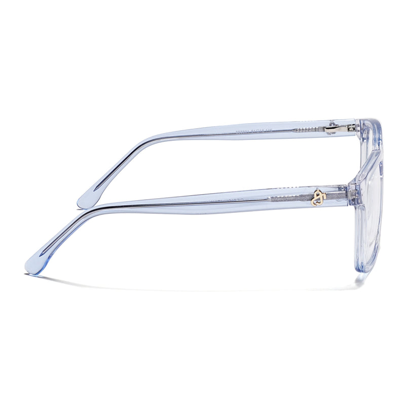 Eyejack Light Blue Rectangle Eyeglasses for Men & Women (668801FCL2323)
