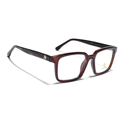 Eyejack Brown Rectangle Eyeglasses for Men & Women (668801FCL2324)