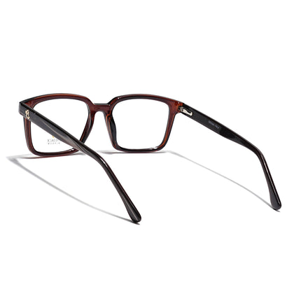 Eyejack Brown Rectangle Eyeglasses for Men & Women (668801FCL2324)