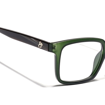 Eyejack Green Rectangle Eyeglasses for Men & Women (668801FCL2325)