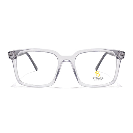 Eyejack Transparent Rectangle Eyeglasses for Men & Women (668801FCL2326)