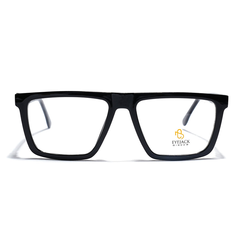 Eyejack Shine Black Wayfarer Eyeglasses for Men & Women (668802FCL2328)