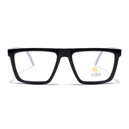 Eyejack Shine Black Wayfarer Eyeglasses for Men & Women (668802FCL2329)
