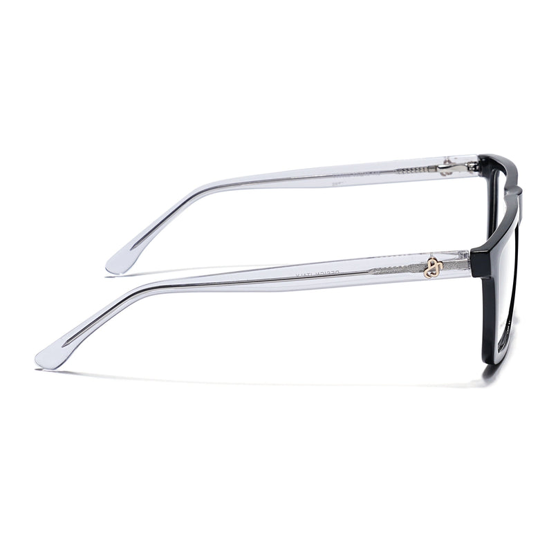 Eyejack Shine Black Wayfarer Eyeglasses for Men & Women (668802FCL2329)
