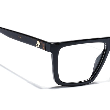 Eyejack Shine Black Wayfarer Eyeglasses for Men & Women (668802FCL2330)