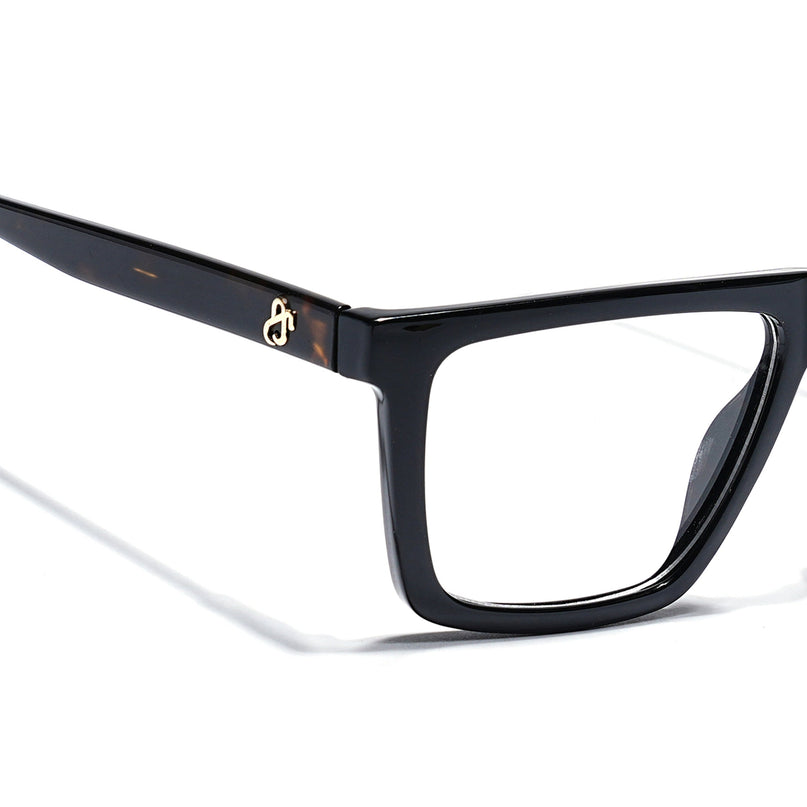 Eyejack Shine Black Wayfarer Eyeglasses for Men & Women (668802FCL2330)