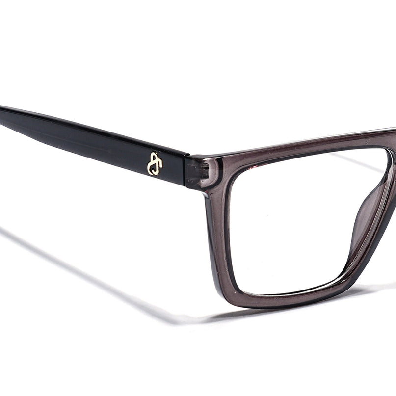 Eyejack Grey Wayfarer Eyeglasses for Men & Women (668802FCL2331)