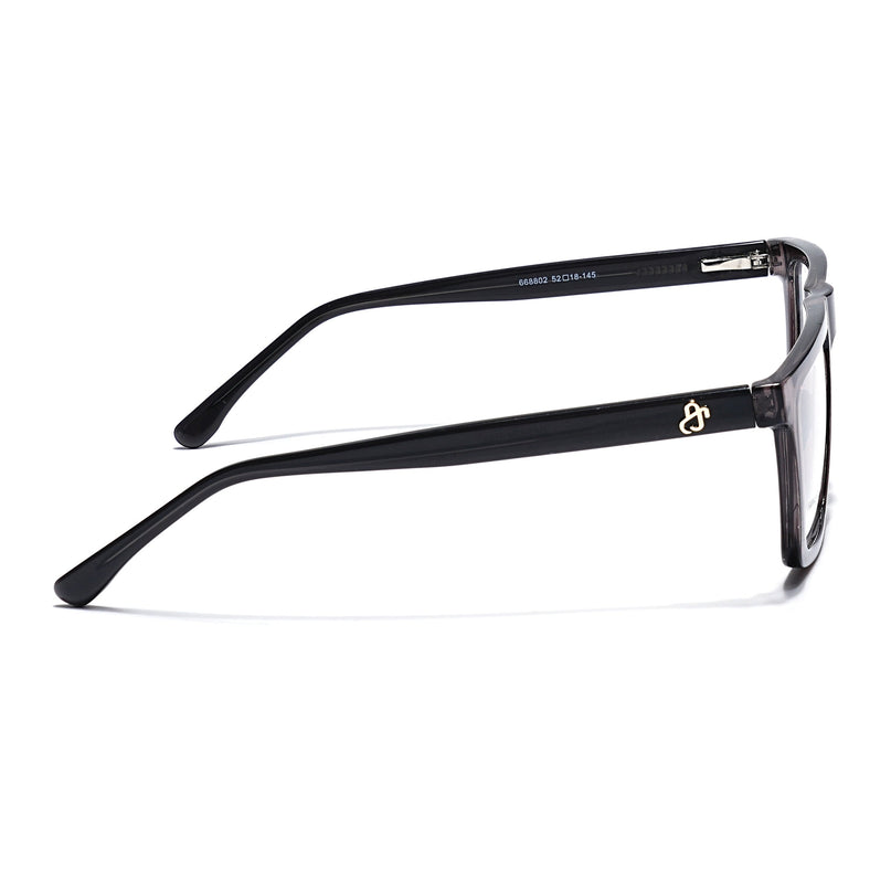 Eyejack Grey Wayfarer Eyeglasses for Men & Women (668802FCL2331)