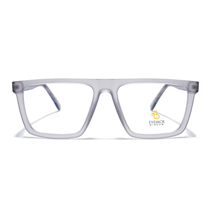 Eyejack Matt Grey Wayfarer Eyeglasses for Men & Women (668802FCL2333)
