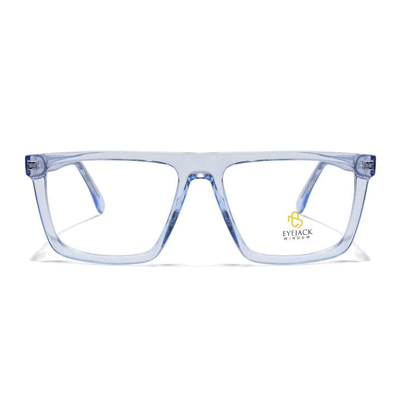 Eyejack Light Blue Wayfarer Eyeglasses for Men & Women (668802FCL2335)