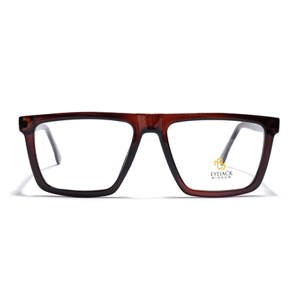 Eyejack Brown Wayfarer Eyeglasses for Men & Women (668802FCL2336)