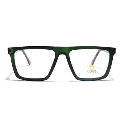 Eyejack Green Wayfarer Eyeglasses for Men & Women (668802FCL2337)