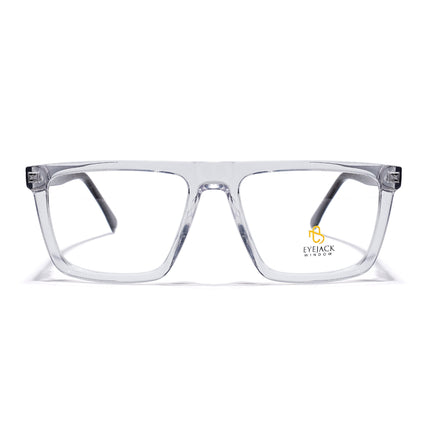 Eyejack Transparent Wayfarer Eyeglasses for Men & Women (668802FCL2338)