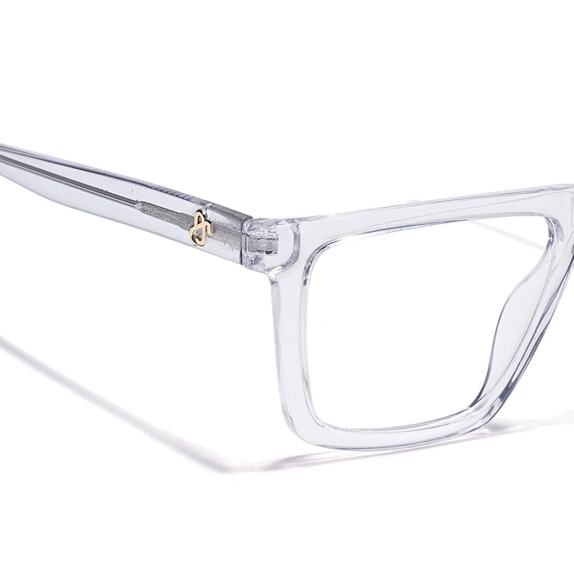Eyejack Transparent Wayfarer Eyeglasses for Men & Women (668802FCL2339)