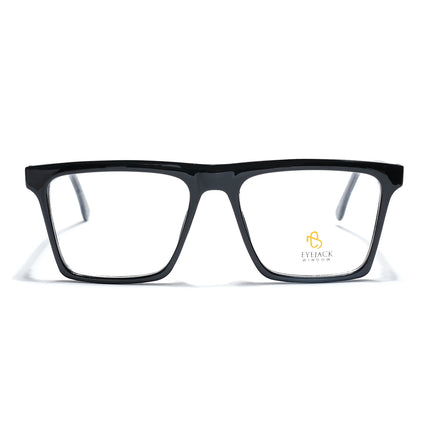 Eyejack Shine Black Wayfarer Eyeglasses for Men & Women (668803FCL2340)