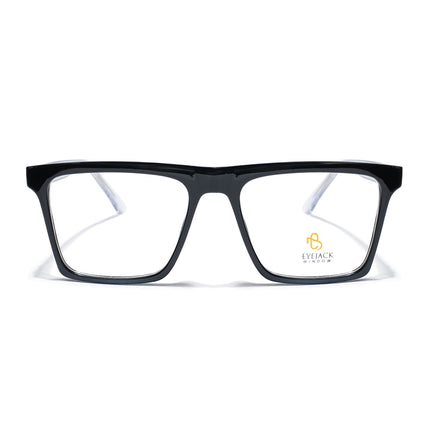 Eyejack Shine Black Wayfarer Eyeglasses for Men & Women (668803FCL2341)