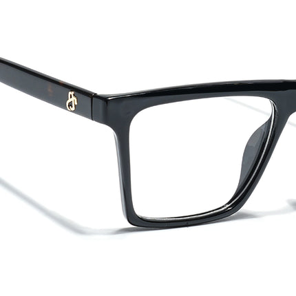 Eyejack Shine Black Wayfarer Eyeglasses for Men & Women (668803FCL2342)