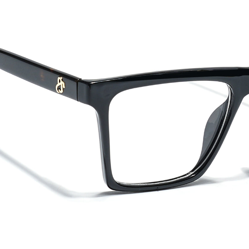 Eyejack Shine Black Wayfarer Eyeglasses for Men & Women (668803FCL2342)