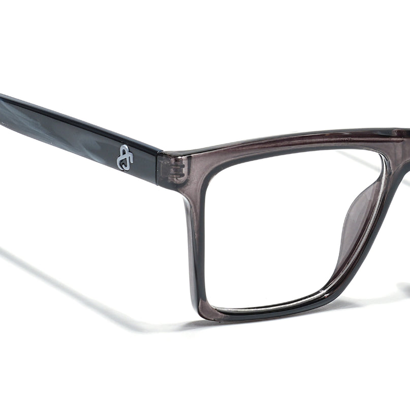 Eyejack Grey Wayfarer Eyeglasses for Men & Women (668803FCL2344)