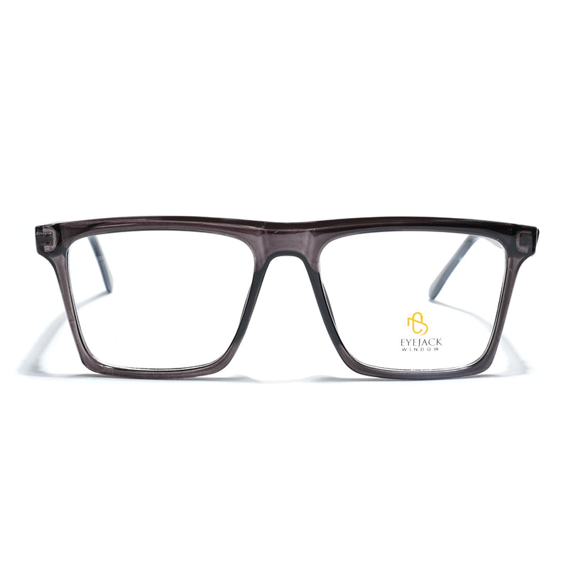 Eyejack Grey Wayfarer Eyeglasses for Men & Women (668803FCL2344)