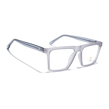 Eyejack Matt Grey Wayfarer Eyeglasses for Men & Women (668803FCL2345)
