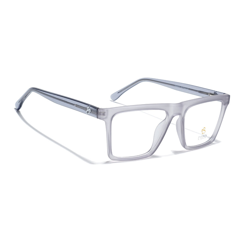 Eyejack Matt Grey Wayfarer Eyeglasses for Men & Women (668803FCL2345)