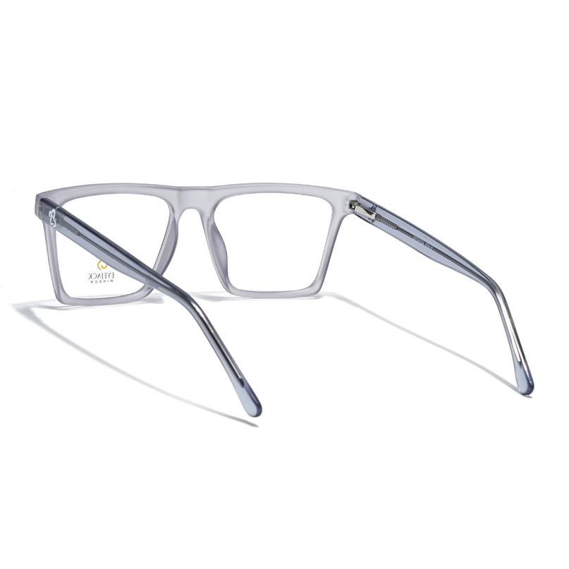 Eyejack Matt Grey Wayfarer Eyeglasses for Men & Women (668803FCL2345)
