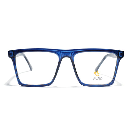 Eyejack Navy Blue Wayfarer Eyeglasses for Men & Women (668803FCL2346)