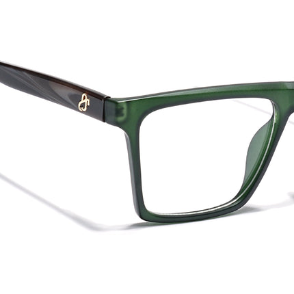 Eyejack Green Wayfarer Eyeglasses for Men & Women (668803FCL2349)