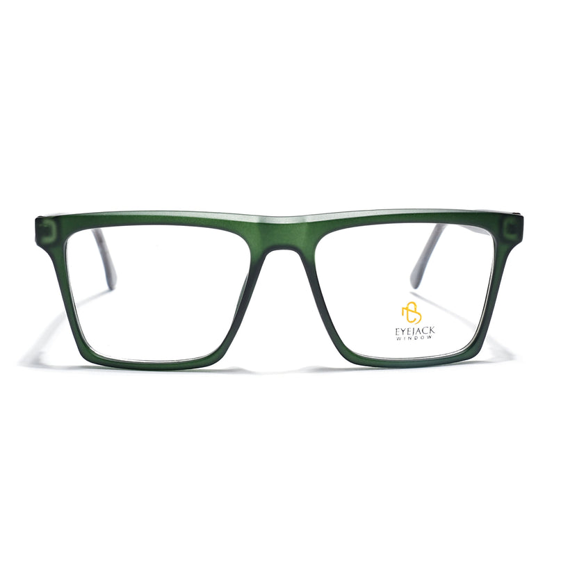 Eyejack Green Wayfarer Eyeglasses for Men & Women (668803FCL2349)