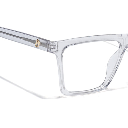 Eyejack Transparent Wayfarer Eyeglasses for Men & Women (668803FCL2351)