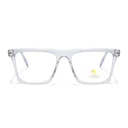 Eyejack Transparent Wayfarer Eyeglasses for Men & Women (668803FCL2351)