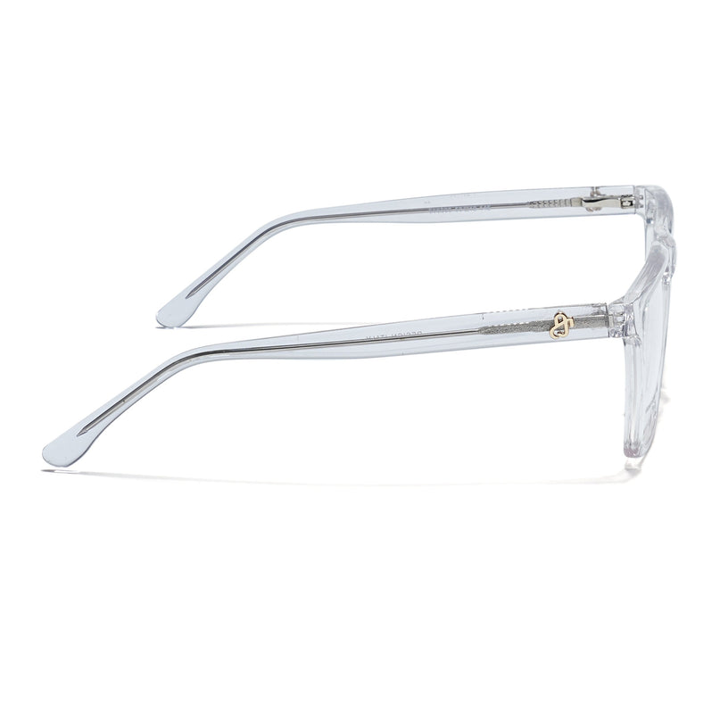 Eyejack Transparent Wayfarer Eyeglasses for Men & Women (668803FCL2351)