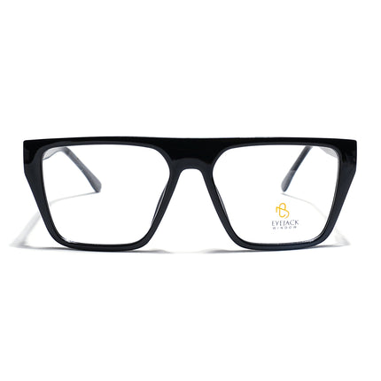 Eyejack Shine Black Wayfarer Eyeglasses for Men & Women (668804FCL2352)