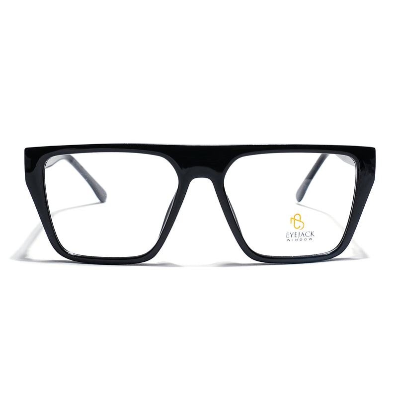 Eyejack Shine Black Wayfarer Eyeglasses for Men & Women (668804FCL2352)