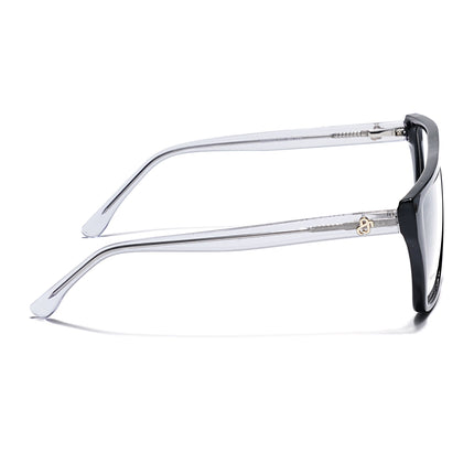 Eyejack Shine Black Wayfarer Eyeglasses for Men & Women (668804FCL2353)