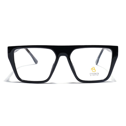 Eyejack Shine Black Wayfarer Eyeglasses for Men & Women (668804FCL2354)