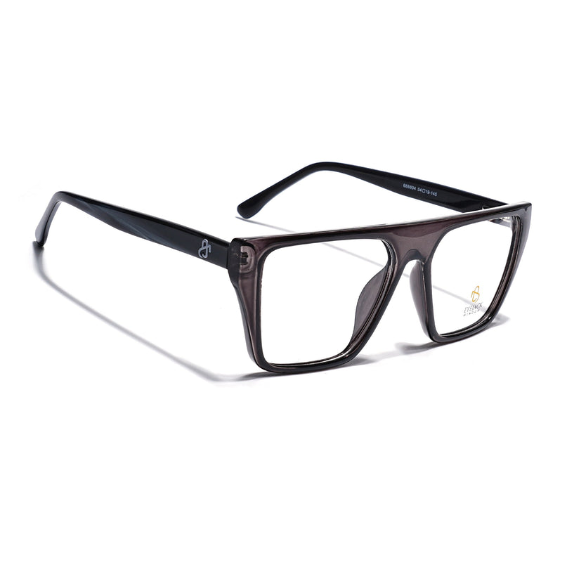 Eyejack Grey Wayfarer Eyeglasses for Men & Women (668804FCL2356)