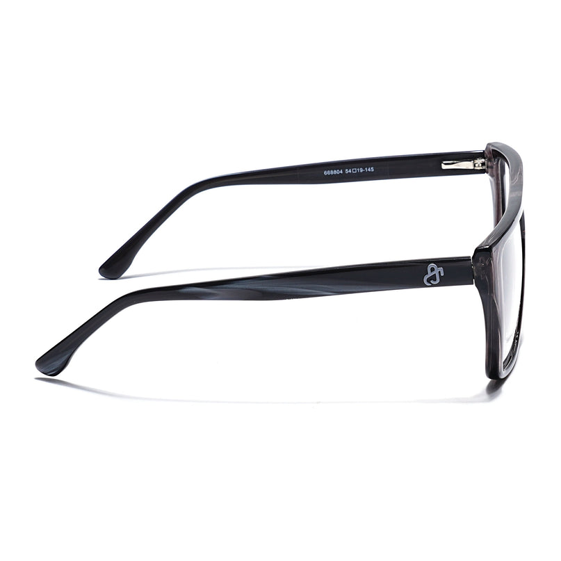 Eyejack Grey Wayfarer Eyeglasses for Men & Women (668804FCL2356)