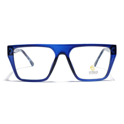 Eyejack Navy Blue Wayfarer Eyeglasses for Men & Women (668804FCL2358)