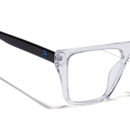 Eyejack Transparent Wayfarer Eyeglasses for Men & Women (668804FCL2362)