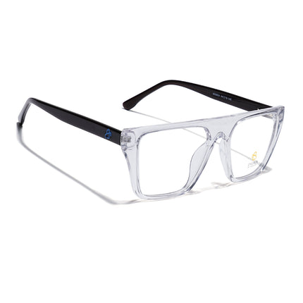 Eyejack Transparent Wayfarer Eyeglasses for Men & Women (668804FCL2362)