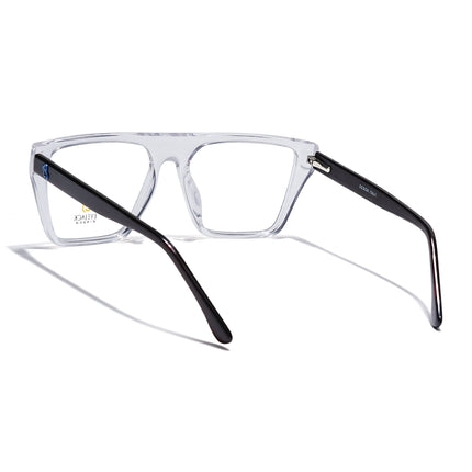 Eyejack Transparent Wayfarer Eyeglasses for Men & Women (668804FCL2362)