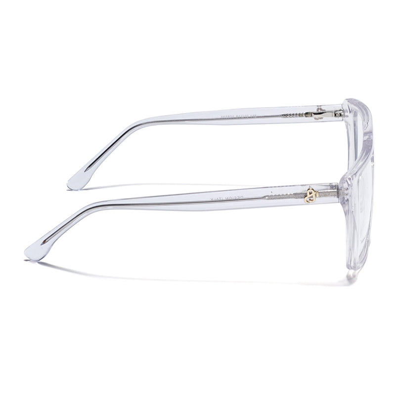 Eyejack Transparent Wayfarer Eyeglasses for Men & Women (668804FCL2363)