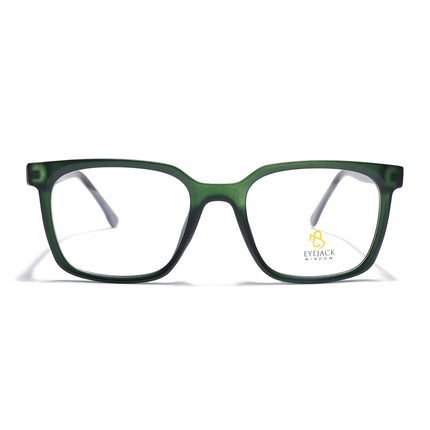 Eyejack Green Square Eyeglasses for Men & Women (668805FCL2373)