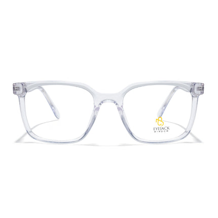 Eyejack Transparent Square Eyeglasses for Men & Women (668805FCL2375)