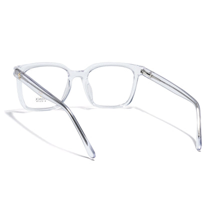 Eyejack Transparent Square Eyeglasses for Men & Women (668805FCL2375)